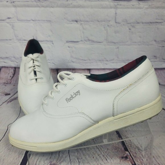 Foot Joy White Soft Joy Golf Shoes - Picture 2 of 8